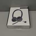 (2026 Upgraded) Wireless Headset with Mic for Work, Bluetooth Headset with Noise Canceling Microphone, Wireless Headphones with Mic and USB Dongle and Mute, Fit for Computer/PC/Teams (Black)