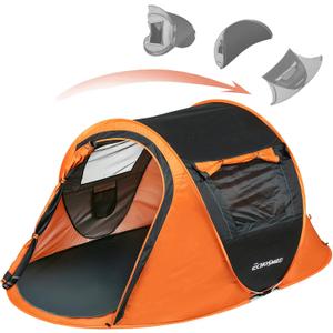 EchoSmile Pop Up Camping Tent, 2 Person Easy Setup Tent, Water Resistant Dome, Portable with Carry Bag