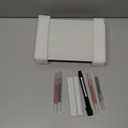 TOWON Small Glass Dry Erase Board, Desk White Board with Standing, Mini Whiteboard Easel Pad Set, Stenography Artifact for Office, Home and School Supplies, 8x6 Inches, White