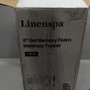 Linenspa Memory Foam Mattress Topper, Twin Size - 2 Inch Gel Infused Memory Foam - Plush Feel - Cooling and Pressure Relieving - CertiPUR Certified