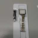 Slim Metal Bands Compatible with Apple Watch 40mm 38mm 41mm 42mm 44mm 45mm, Metal Stainless Steel Chain Strap for Women iWatch Series 9 8 7 6 5 4 3 2 1 SE (Silver and Gold)