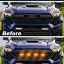 4Pcs Amber Grill Lights for 2024 2025 Toyota Tacoma LED Grille Marker Light 4th Gen Tacoma Accessories Front Bumper Raptor Lamp