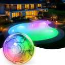 CECEFIN Return Jet Pool Lights - Underwater Light for Above Ground/Inground Pool, 7 RGB Color Changing, IP68 Submersible LED Light Waterproof, for Swimming Decoration, Summer Party Water Fun