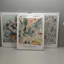 Induslyfe Large Framed Sage Green Vintage Wall Art Canvas Decor Set of 3, Matisse Wall Art Prints Poster Mid Century Modern Art, Aesthetic Floral Botanical wall art, bedroom living room bathroom 18x24