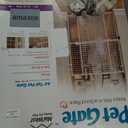 MidWest Homes for Pets Wire Mesh Pet Safety Gate, Dog Gate Expands From 29 - 50 Inches Wide, 44 Inches Tall, Wood, Powder Coated Wire