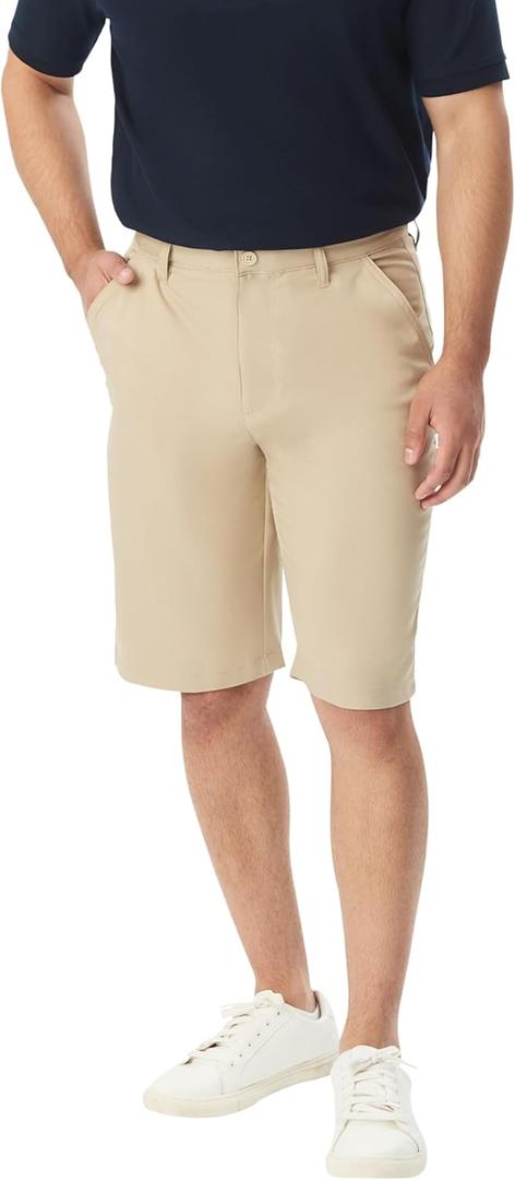 French Toast Boys' Flat Front Microfiber Performance Stretch Short