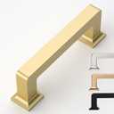 10 Pack 3 Inch Gold Cabinet Pulls - Kitchen Handles for Cabinets (3"/76MM Hole Center)