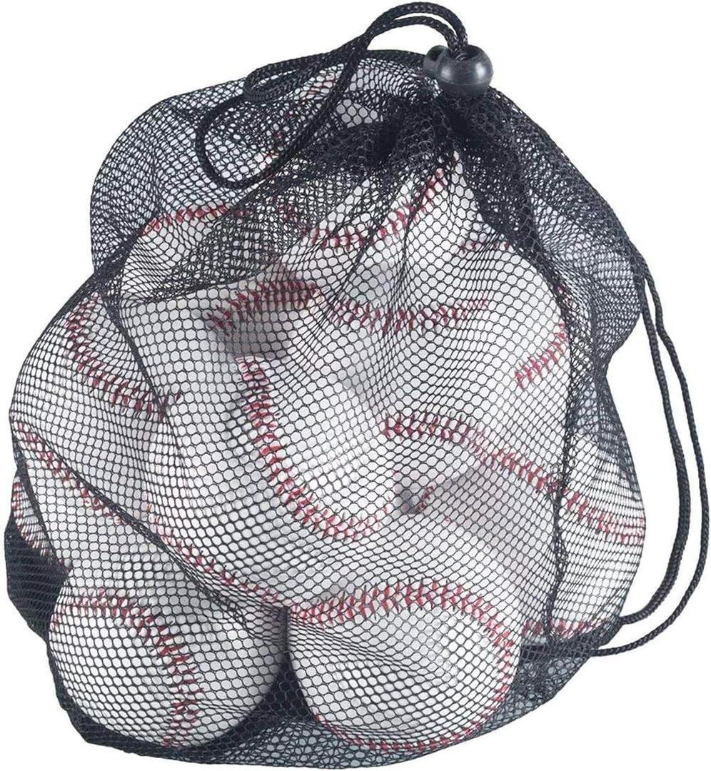 Tebery 12 Pack Standard Size T-Ball Training Baseballs, Reduced Impact Kids Safety Baseball, Unmarked & Soft Practice Baseballs for League Play, Pitching, Hitting, Batting, Fielding, Autograph