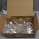 KIMOBER 12PCS Plastic Discs Ornaments, 3.9 Inch Clear Flat Sphere Fillable Hanging Ornament Ball for DIY Craft Xmas Tree Decoration