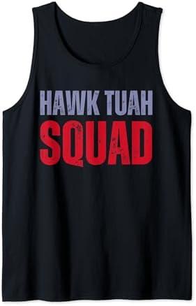 4th of July Patriotic USA Hawk Tuah Spit on that Thing Tank Top, XL
