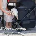 Medium Dog Stroller for Large Dogs, Pet Stroller Up to 80lbs