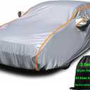 Waterproof Small Car Cover, Rain Protector, Outdoor Car Covers for Automobiles All Weather Waterproof, Full Exterior Covers, Fit All Sedan Under 178" (Size 3: Sedan 0 (Under 179"), Gray(Max))