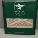 OTOSTAR Outdoor Waterproof Throw Pillow Covers 12x20 Inch Set of 4 Boho Farmhouse Outdoor Cushion Covers for Patio Funiture Garden（Geometry80-Khaki）