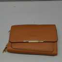 Roulens Small Crossbody Bag for Women,Cell Phone Purse Women's Shoulder Handbags Wallet Purse with Credit Card Slots (Brown)