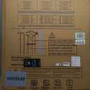 Cumbor 29.7-46" Baby Gate for Stairs, Toddler Safety Essentials for The House, Auto Close Dog Gate for Doorways, Mom's Choice Awards Winner-Easy Install Pressure Mounted Pet Gates for Dogs, White