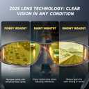 Night Driving Glasses Night Vision Glasses Fit Over Glasses Polarized Anti-Glare UV400 Gift for Men Women (Night Vision (Yellow Lens / Red Tortoise Frame))