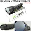 uvBeast V3 365nm Black Light UV Flashlight High Definition Ultraviolet - HIgh Power and Long Range Professional Grade Beam Best for Professional/Commercial Use USA Stock