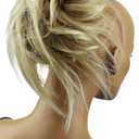 CAISHA XXL Hairpiece Scrunchie Updo Voluminous Slightly Wavy Messy Bun Blonde Mix G11F