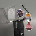 Uyiton Compatible with iPhone 17 Pro Camera Lens Protector - [Not Easy to Break][Strong Adsorption][Case-Friendly] Metal Tempered Glass Rear Camera Screen Cover - Black Titanium