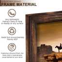A PLUS MAX 22x28 Picture Frame Brown Light Weight Wall Mount