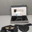 Red Light Therapy Mask Set, Five-Level Brightness Adjustment for Face and Neck, 630nm Infrared Light + 850nm Near-Infrared LED Therapy Phototherapy, Portable Mask with Power Storage, Black