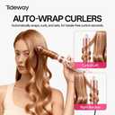 Tideway Prowaver 6-in-1 Hot Air Styler Wrap Dual Voltage Ionic Professional Hair Dryer Brush with Auto Wrap Curlers &Volumizing Brush for Fast Drying& Frizz Free Hair with No Heat Damage for Women