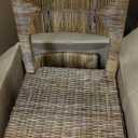 bali & pari Manrico Natural Rattan Dining Chair, 2-Piece Set, Honey
