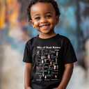 Kids Black History Shirt,Toddler Black History Month T-Shirt Boys Girls, African American Tee, 3-4T (Black)
