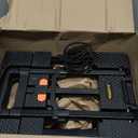 Voipvvii Folding Hand Truck 500lbs, Portable Heavy Duty Dolly Cart, 6 Wheels Collapsible Luggage Cart with 2 Elastic Ropes - Compact Trolley Cart for Easy Moving - Ideal Hand Cart for Travel and More (1.70, Black)