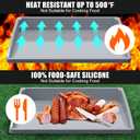 Silicone Griddle Mat Cover for Blackstone - 17 Inch True All-Encompassing Coverage Heavy Duty Food Grade Grill Buddy Mat, All Season Cooking Surface Protective Cover