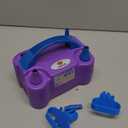 NuLink Balloon Pump Electric Portable Dual Nozzle Air Pump for Balloons Blower Pump Inflator for Decoration, Birthday Party [110V~120V, 600W, Purple]