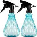 2 Pcs Spray Bottles, 500 ml/17 oz Empty Water Spray Bottles, Plastic Reusable Adjustable Mist Sprayer Squirt Bottles Containers Refillable for Cleaning Solutions, Gardening, Plants (Blue)