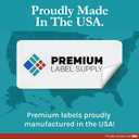 Premium Label Supply Matte White Water Bottle Stickers- NOT Waterproof  8" x 2"  Laser/Inkjet Compatible  (5 per Sheet), 100 Sheets  500 Total Adhesive Labels