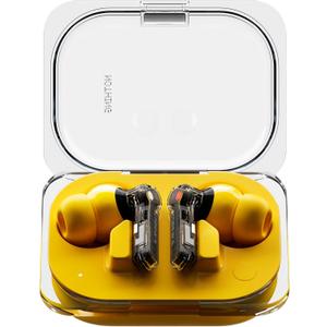Nothing Ear (a) Wireless Earbuds, 45dB Hybrid Noise Cancelling Earbuds, Hi-Res Audio, Advanced Equaliser, Dual Connect, 6 Mics, 42.5H Playtime Ear Buds Wireless Bluetooth, Yellow