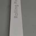 Rolling Pin and Pastry Baking Mat Set, Rolling Pins with Adjustable Thickness Rings, Stainless Steel Dough Roller for Baking Fondant, Pizza, Pie, Pastry, Pasta, Cookies (Red Mat)