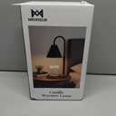 MEIXISUE Black Candle Warmer Lamp with Timer and Dimmer,Mother's Day/Birthday/Christmas Gifts for Mom/Wife,Electric Wax Melt Warmer,Home Decor,Scented Jar Lamp,Adjustable Height,with 2 Bulbs