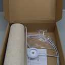 Beige Linen Tall Drum Lampshade, 11" Top x 11" Bottom x 12" High Lamp Shade, Lamp Shade Replacement for Table and Floor Lamps, Pendant LightHandcrafted LampshadeEasy Assembly