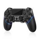Turquvix Wireless Controller Compatible with PS-4/Pro/Slim (Midnight Black)