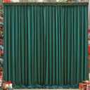 8x10FT Hunter Green Backdrop Curtains for Wedding Parties, Wrinkle Free Polyester Photography Backdrop Drapes for Christmas Birthday Parties Stage Background Stand Decorations 4x10ft,2 Panels