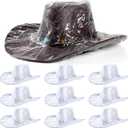 Funtery XXL Cowboy Hat Cover Rain Dust Plastic waterproof Hat Protectors for Storage Keep from Rain Snow
