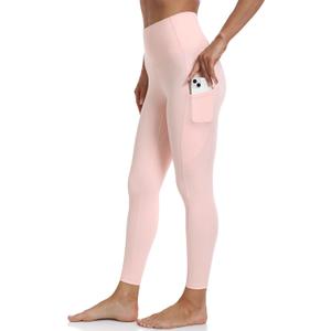 YUNOGA Women's High Waist Buttery Soft Athletic Yoga Pants 25" Inseam Leggings with Pockets
