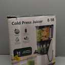 Juicer Machines, 3-in-1 Cold Press Juicer with 6.5" Extra Large Chute, 100oz Large Capacity, AC Motor, Makes Juice, Nut Milk & Sorbet, Bright White