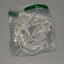 12 FT Extension Cord, White Polarized US 2-Prong Male-Female Extension Power Cord, SPT2 18AWG, Nema 1-15P to 1-15R Cable Polarity