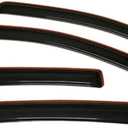 4pcs Sun Rain Vent Wind Deflector Guard Window Visors Left Driver Side in Channel Mount Style Acrylic Dark Smoke for Buick for Encore 2013-2021,for Chevy for Trax 2015-2021 4pc