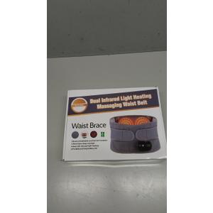 Heating Pad for Back, Lumbar Massager, Heated Waist Belt Wrap, Lower Back Pad with Heat Vibration 3 Levels Adjustable, 180 mins Battery, Cordless Portable, Touchscreen Control