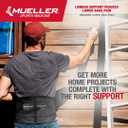 MUELLER Sports Medicine Lumbar Back Brace with Removable Pad, Ideal for Upper and Lower Back Pain, Relief & Support for Men and Women, Strains, Sciatica, Scoliosis (Black)