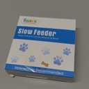 Slow Feeder Dog Bowls Insert, Bestalk Soft Silicone Slow Eating Feeder Insert with Suction Cups for Large Dogs, Fit into Basic and Elevated Dog Bowls, Green