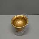 6 Pieces Mini Sized Metal Urn Planter Wedding Centerpieces Vase Gold Flower Vase Compote Vase Pedestal Vase 4.72 Inch Tall Home Flower Stand Small Plant Pots for Birthday Anniversary Ceremony