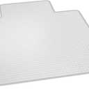 Chair Mats for Medium Pile Carpet, 36" x 48" Rectangle with Lip, Clear Vinyl Crystal Edge