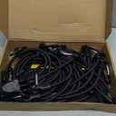 KJE 8Pcs 36" Adjustable Bungee Cords with Hooks - Black Bungee Straps, Easy to Adjust from 7" to 36", Ideal for Outdoor Tie Downs, Securing Tarps & Canvases & Cargo in Cold Hot Climates